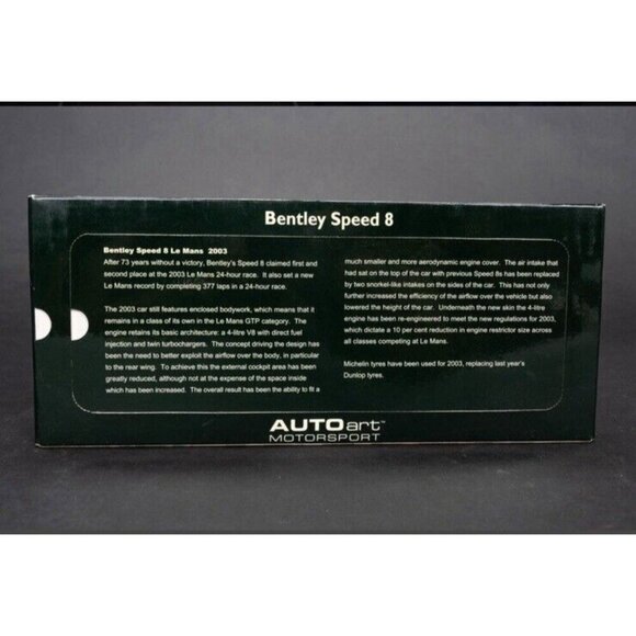 Bentley Speed 8 Auto Diecast Model Car & Breitling Watch Knapsack Blue Backpack - Picture 4 of 7